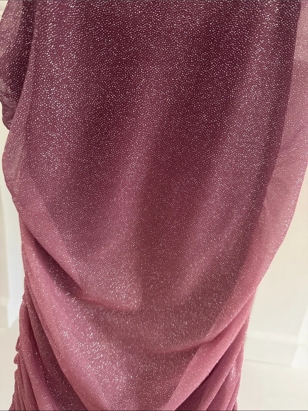 Speechless Girls Sparkle Mulberry/Mauve Party Dress w/Ruffled Hem- Girls 12